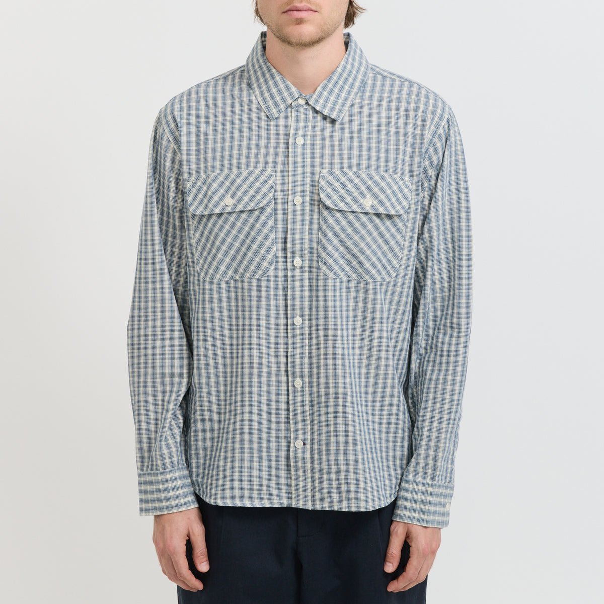 Corridor NYC Americana Check LS Blue - image 5