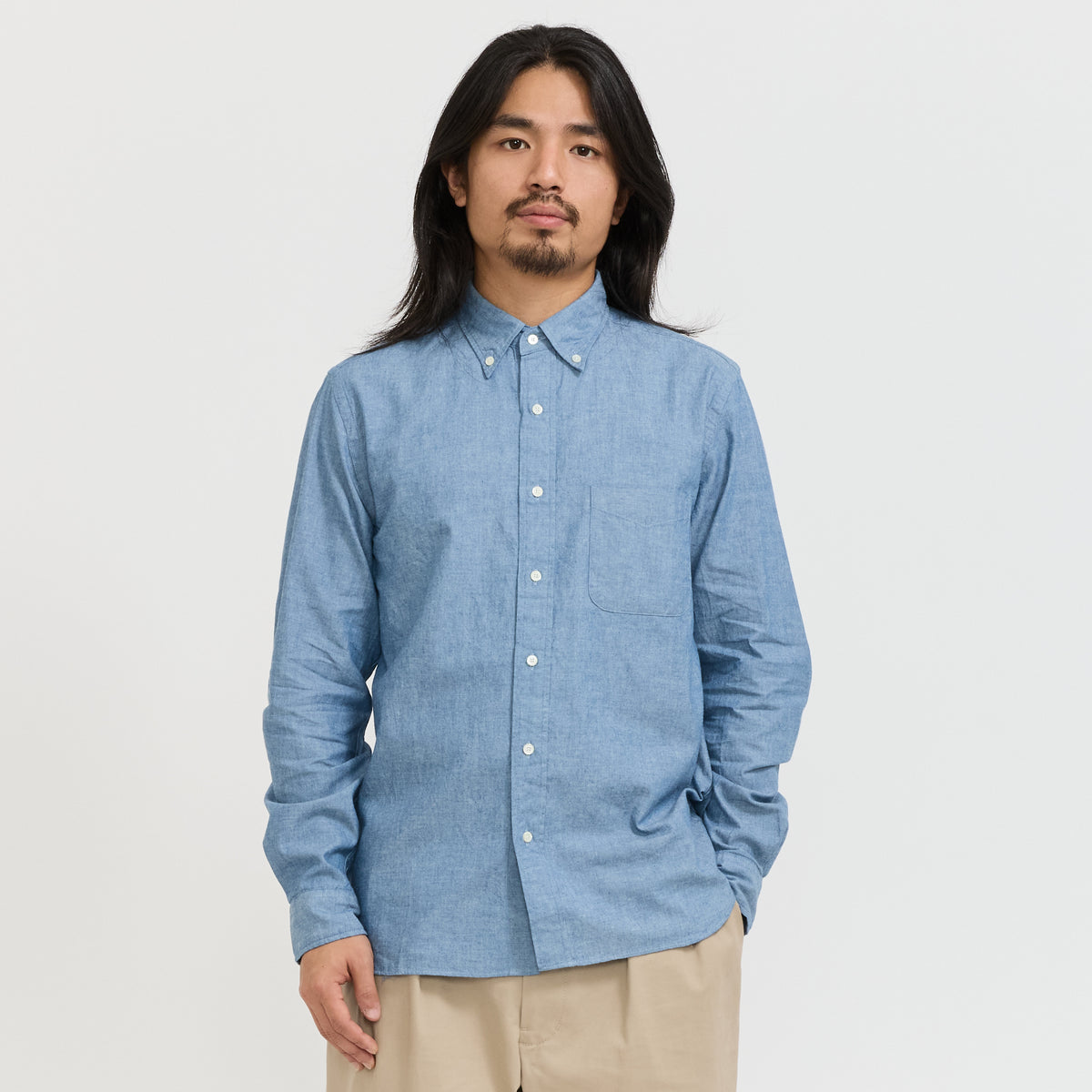 Beams Plus | BD Chambray Shirt Chambray | Maplestore