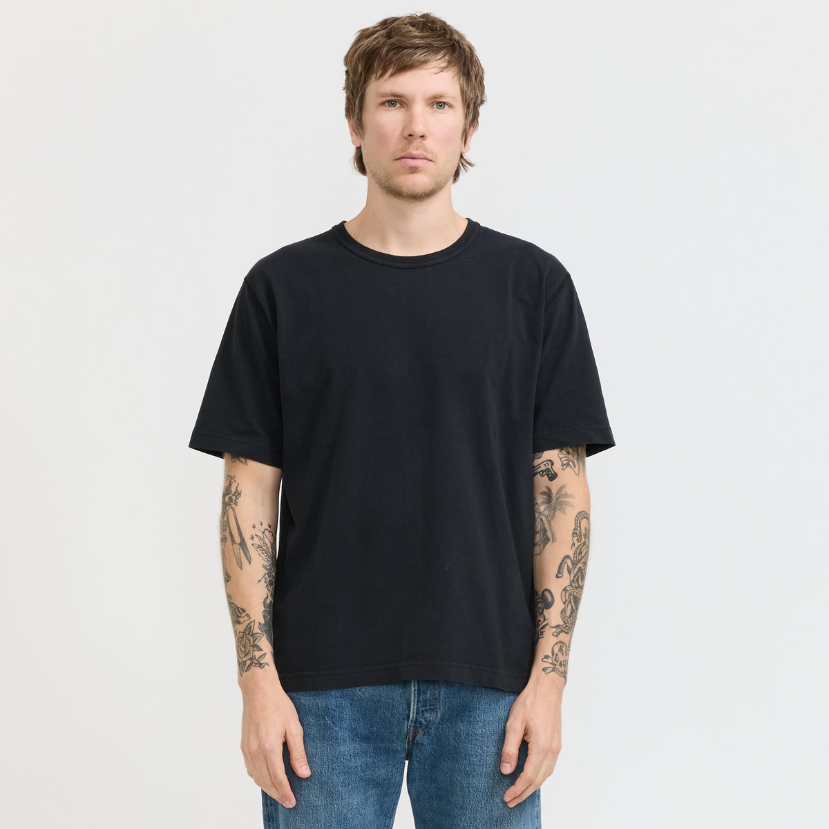 Norse Projects Elmelunde Soft Compact Cotton T-Shirt Black - image 1