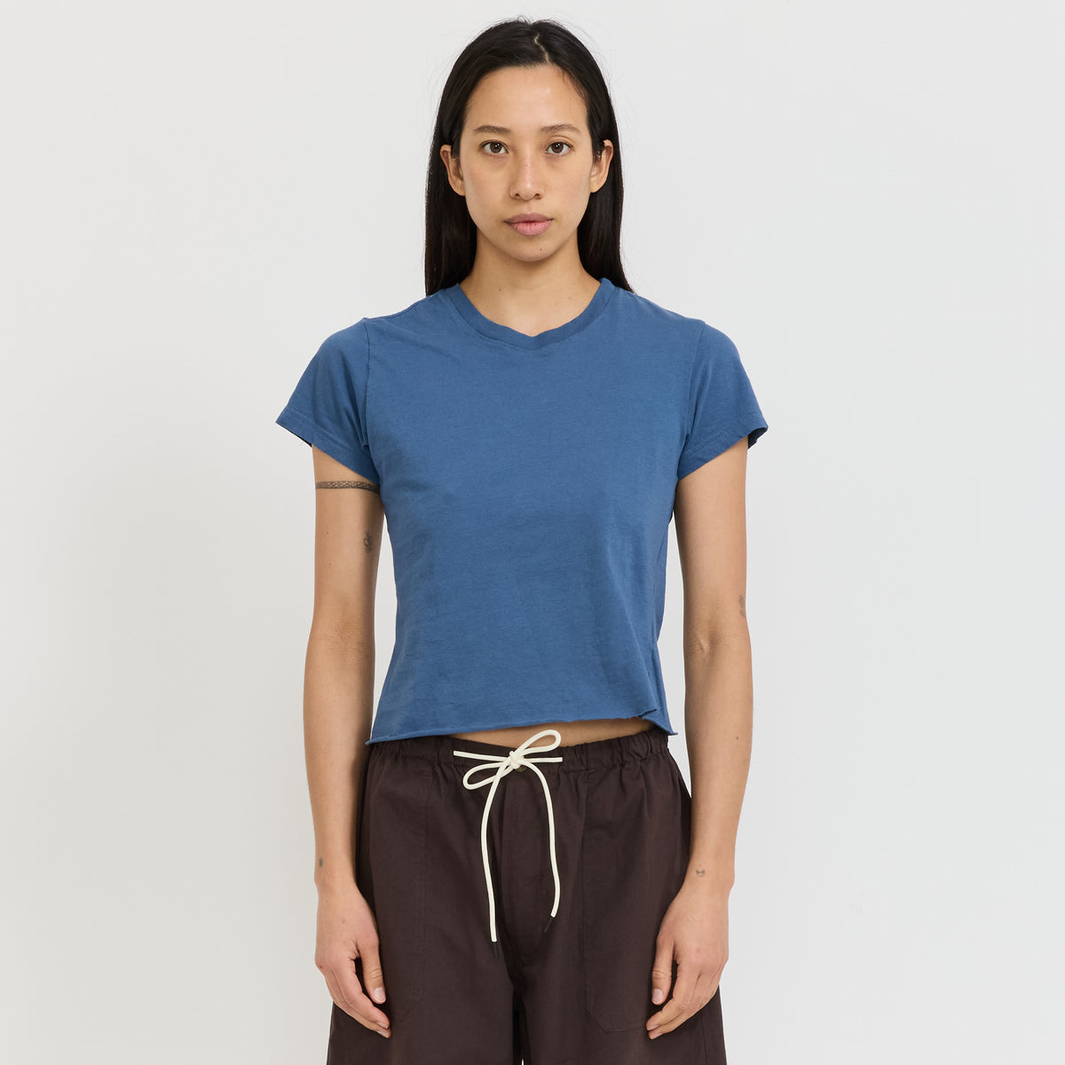 Raw Edge Baby T-Shirt Deep Blue