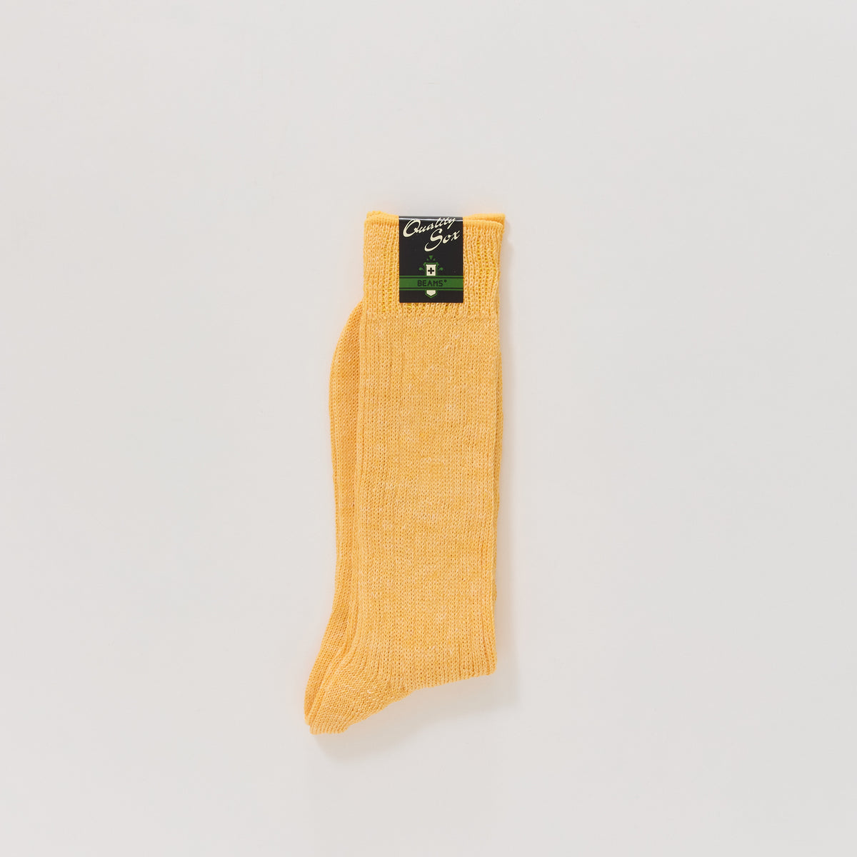 Beams Plus | New Linen Socks Yellow | Maplestore