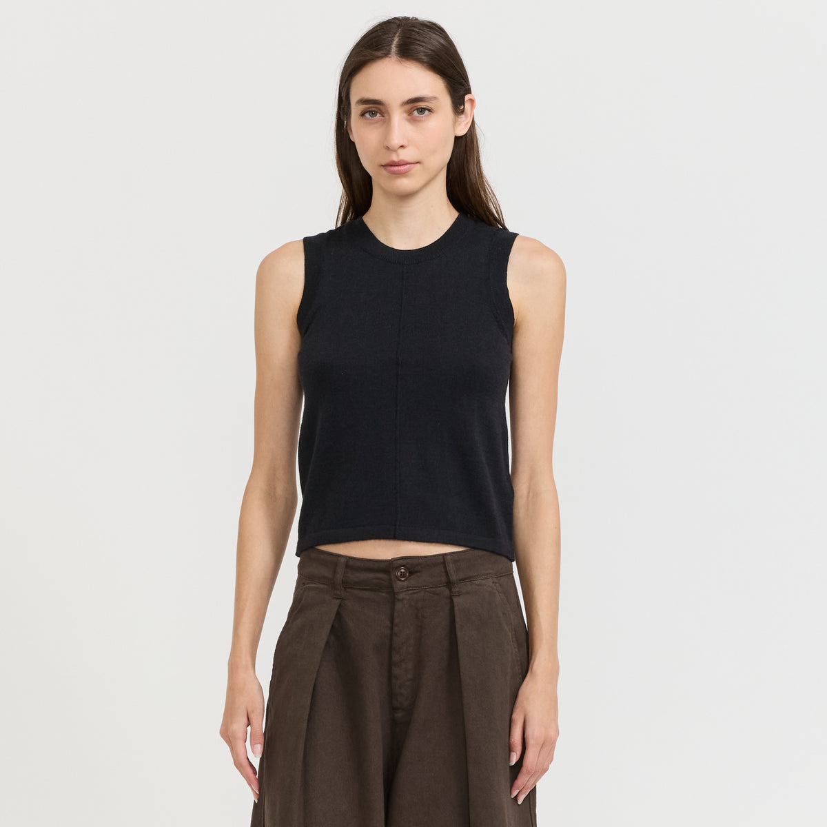 YMC Dot Vest in Black - model 3