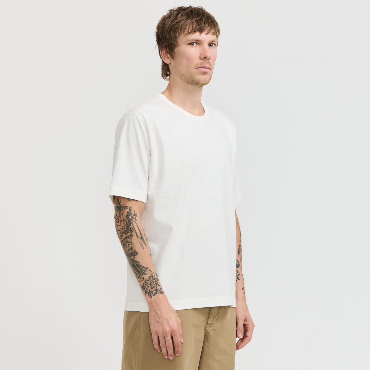 Norse Projects Elmelunde Soft Compact Cotton T-Shirt White - image 3