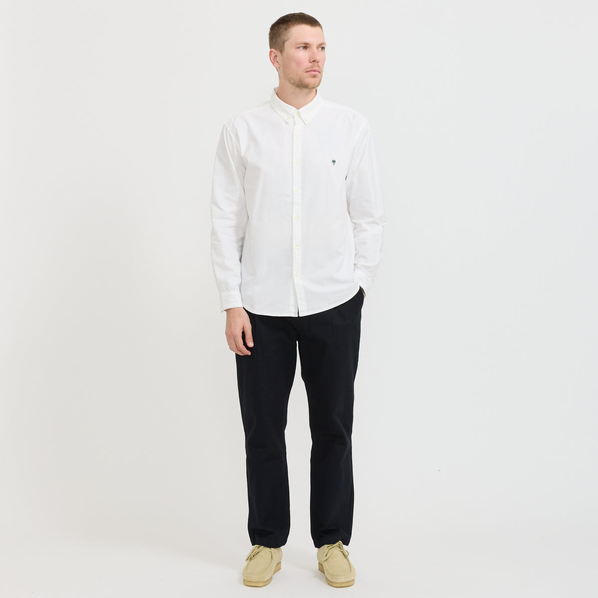 Service Works | Artichoke Oxford Shirt White | Maplestore