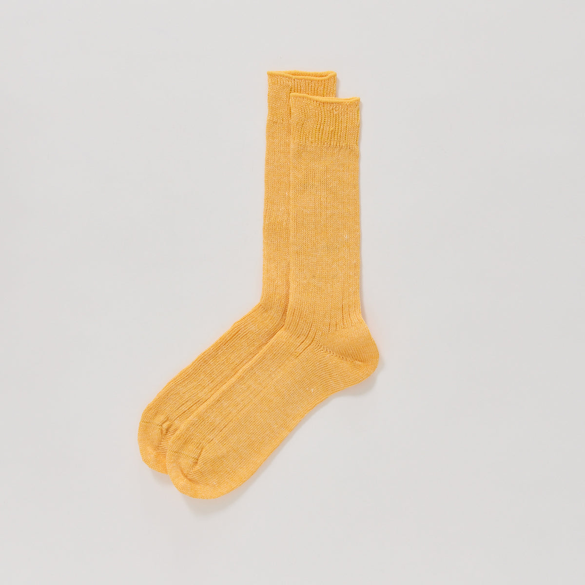 Beams Plus | New Linen Socks Yellow | Maplestore