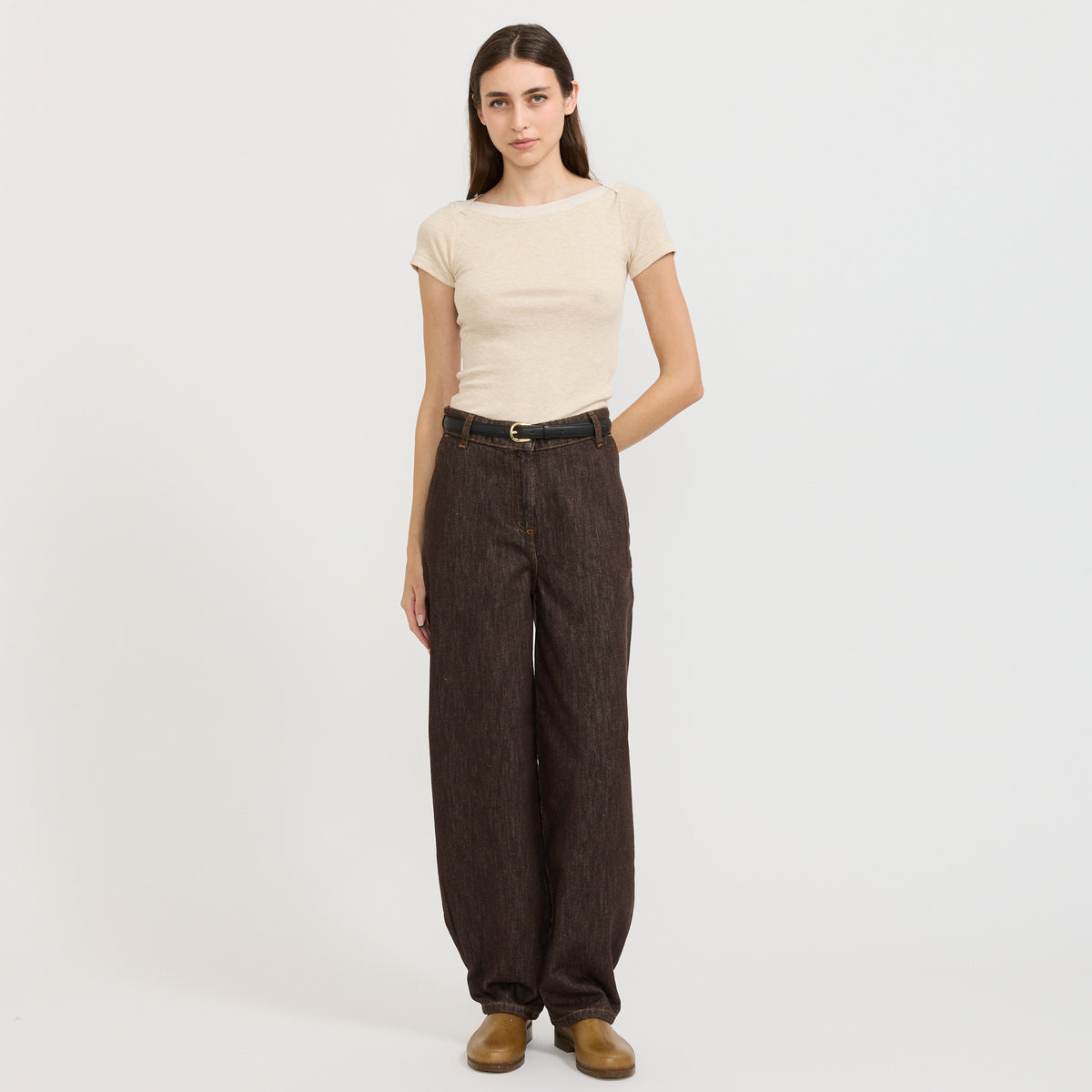 Sessun | Romuald T-Shirt Almond | Maplestore