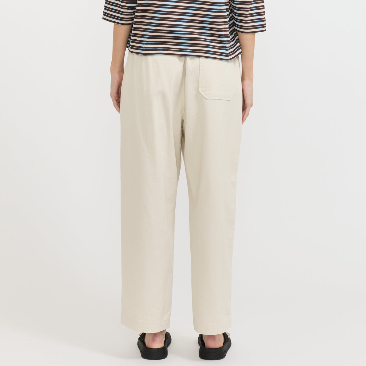 Danton | Tuck Pants Loose Chino Ivory | Maplestore