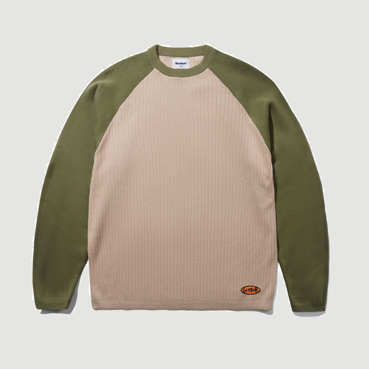 Abseil Knit Sweater Tan / Army