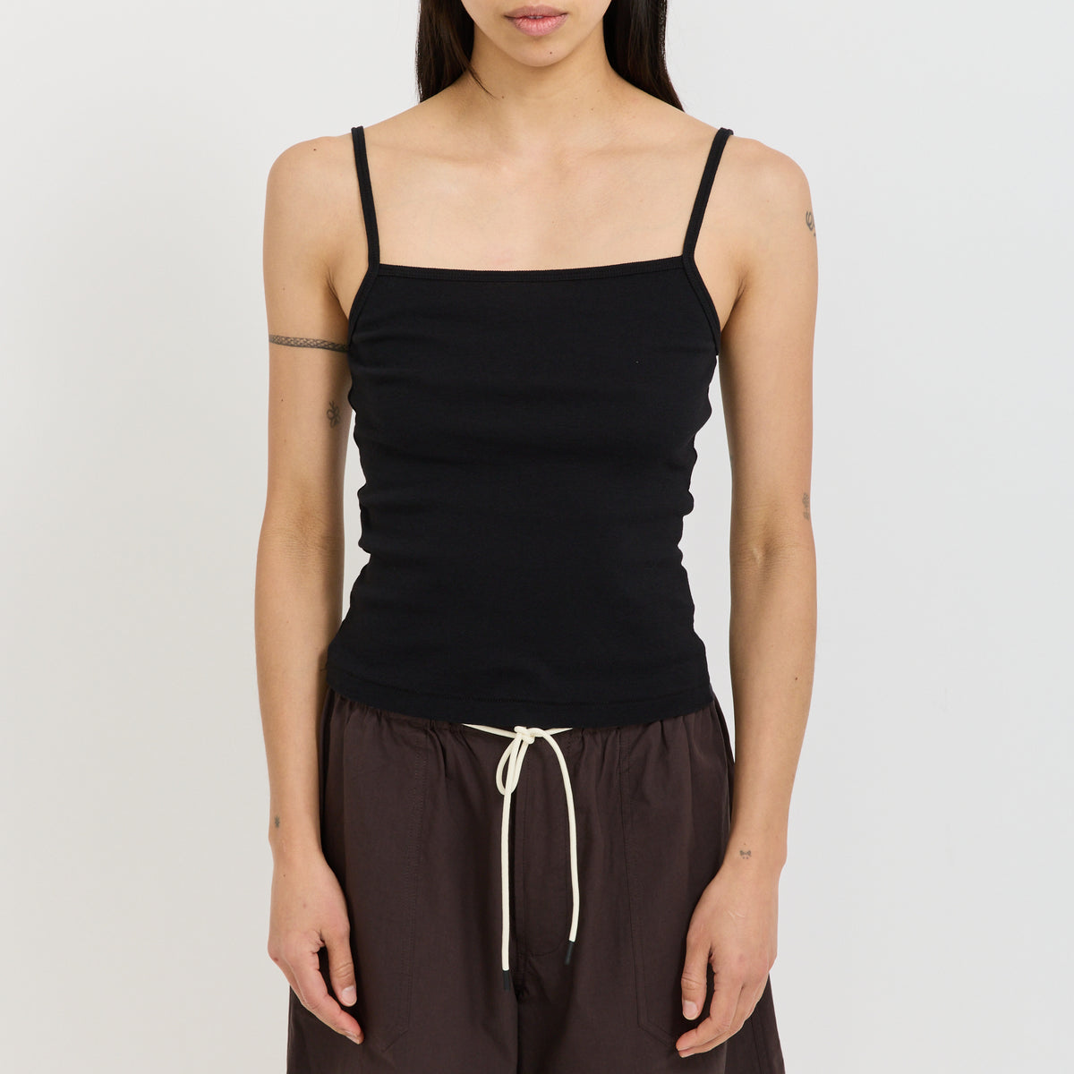 Rib Camisole Black