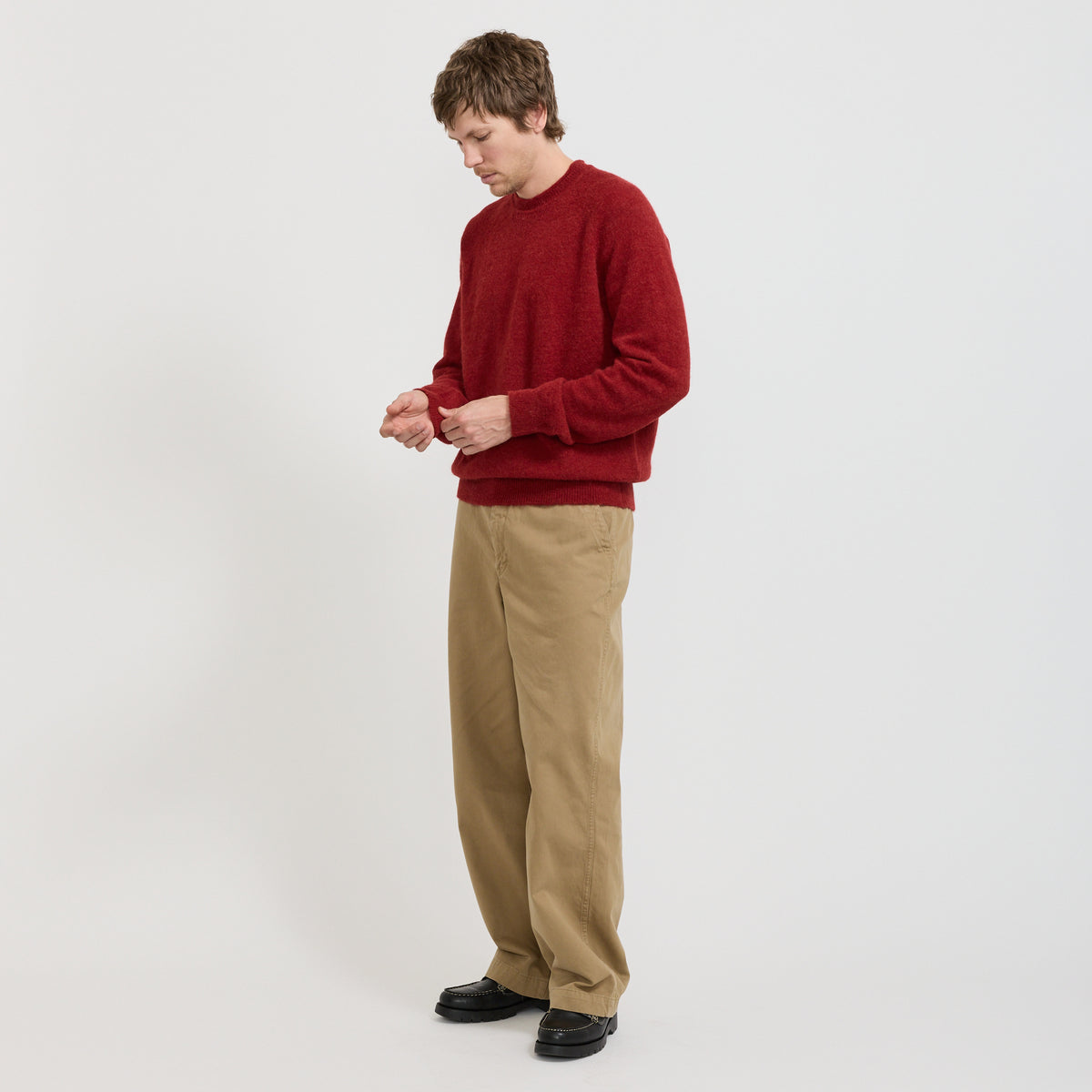 Norse Projects Nordrevik Baby Alpaca Sweater Cowhide - image 6