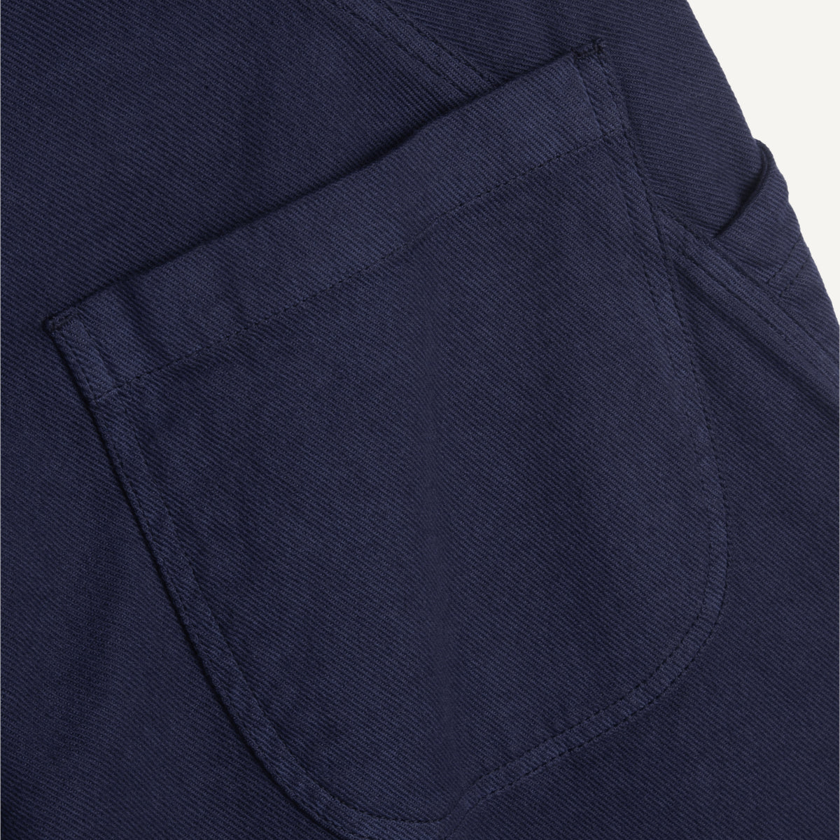 YMC Twisted Seam Trouser in Navy - detail