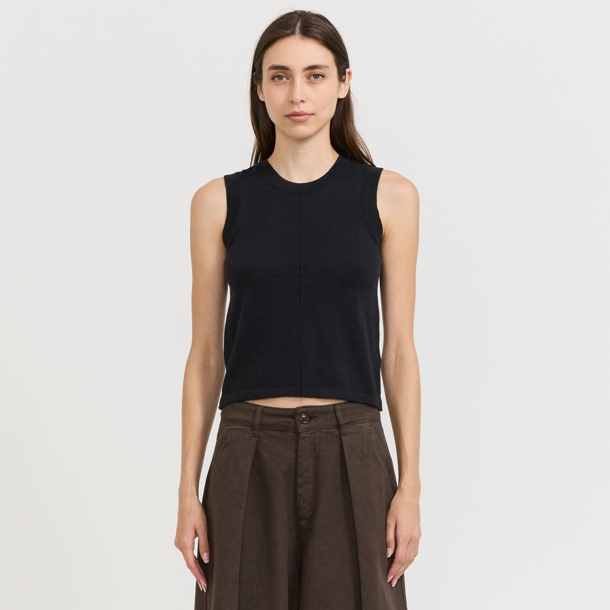YMC Dot Vest in Black - model 1