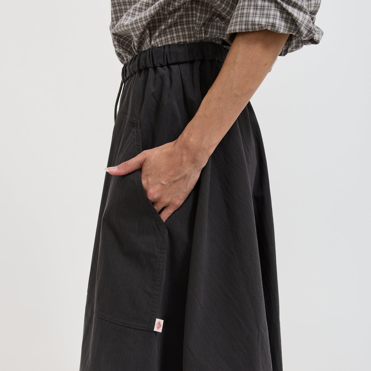 Danton | Easy Skirt Cotton/Nylon Twill Charcoal | Maplestore