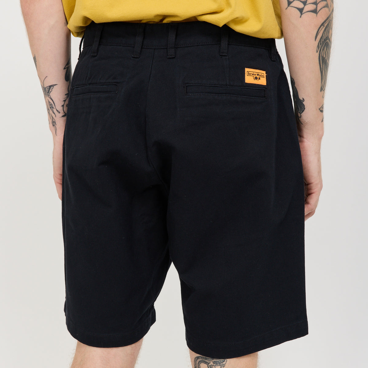 Service Works | Twill Part Timer Shorts Black | Maplestore