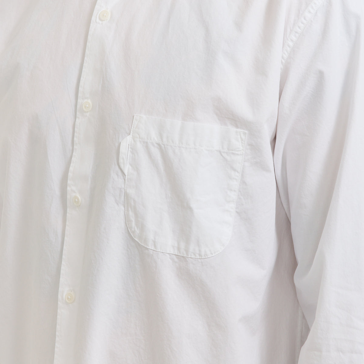 YMC Curtis Shirt in White - model 7