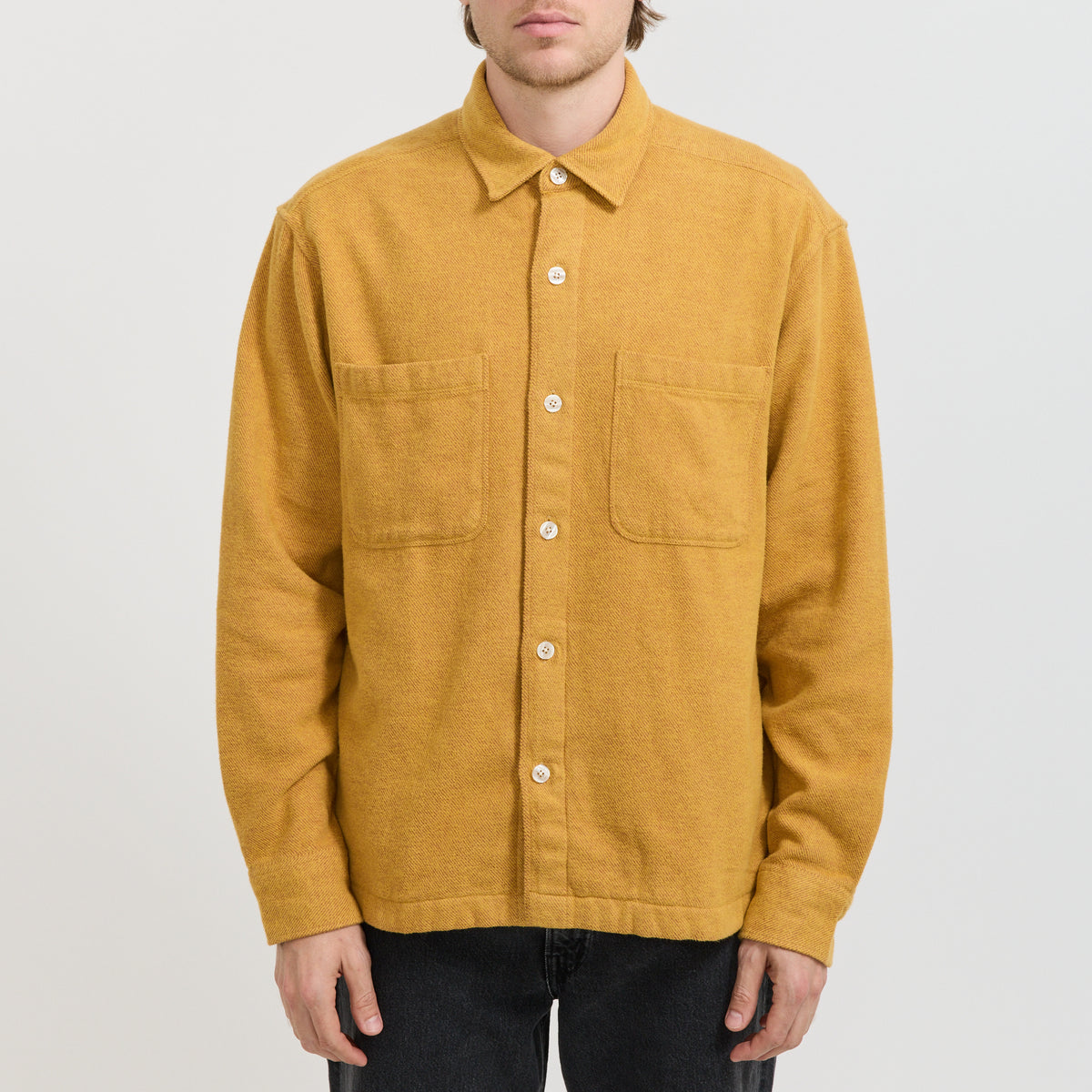 Foret Moon Relaxed Fit Overshirt Yellow - image 13