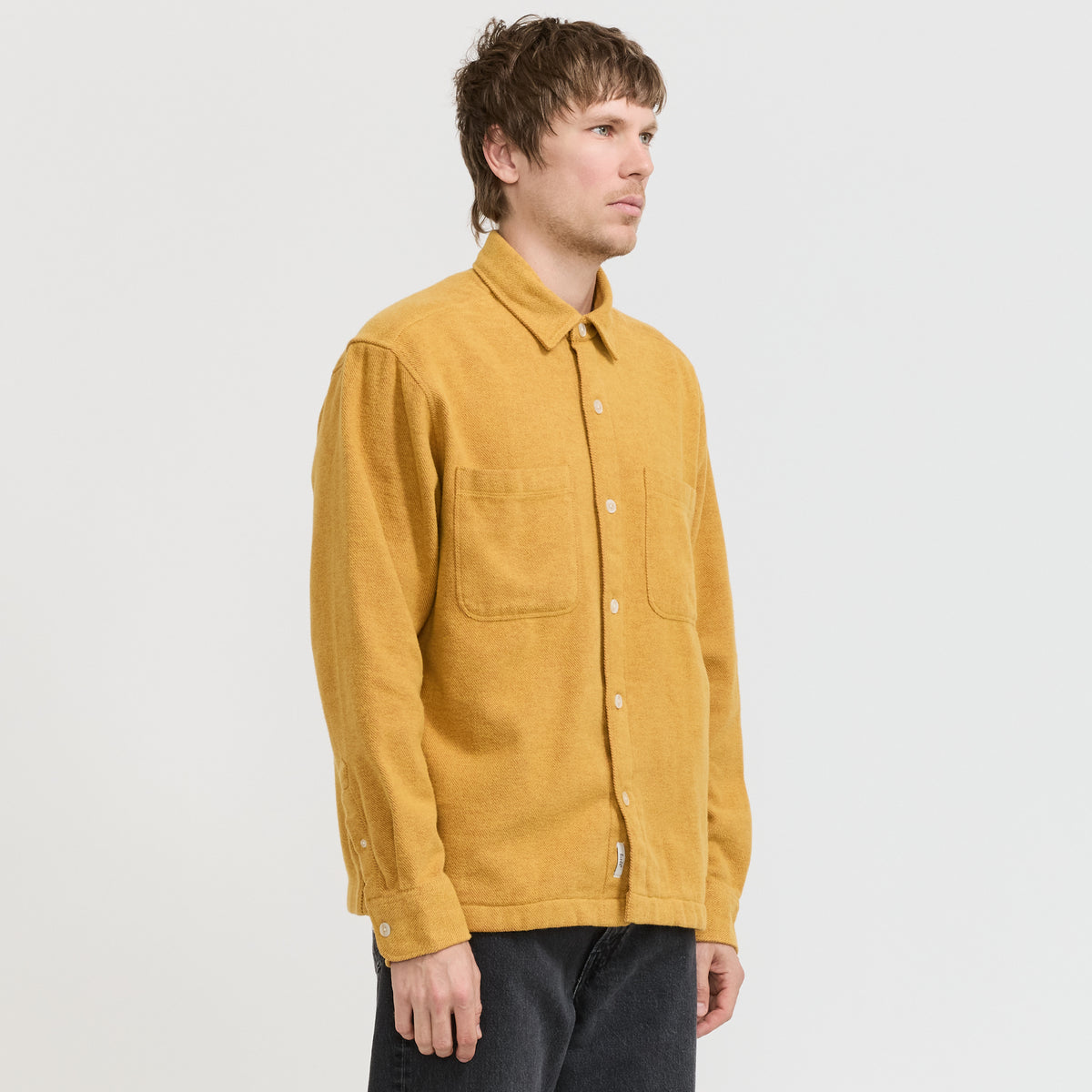 Foret Moon Relaxed Fit Overshirt Yellow - image 11
