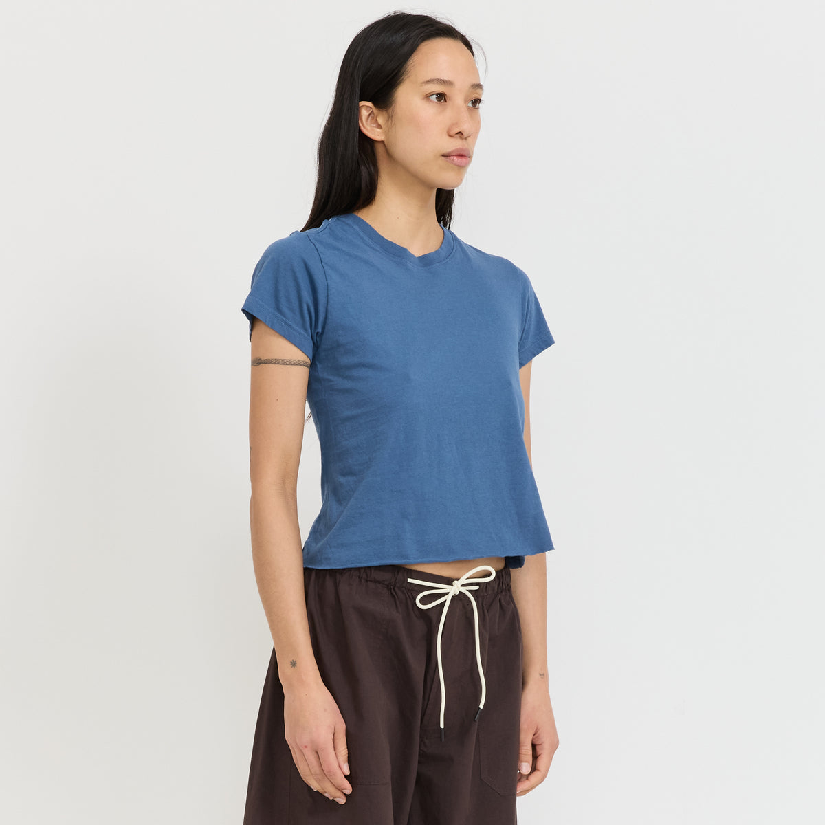 Raw Edge Baby T-Shirt Deep Blue