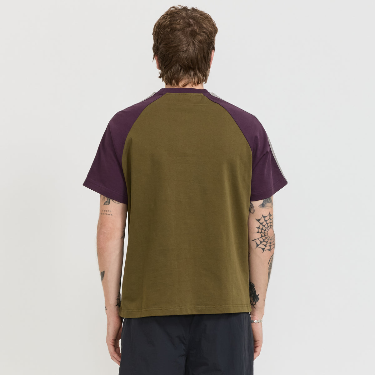 Butter Goods x Umbro Raglan Tee Army/Eggplant