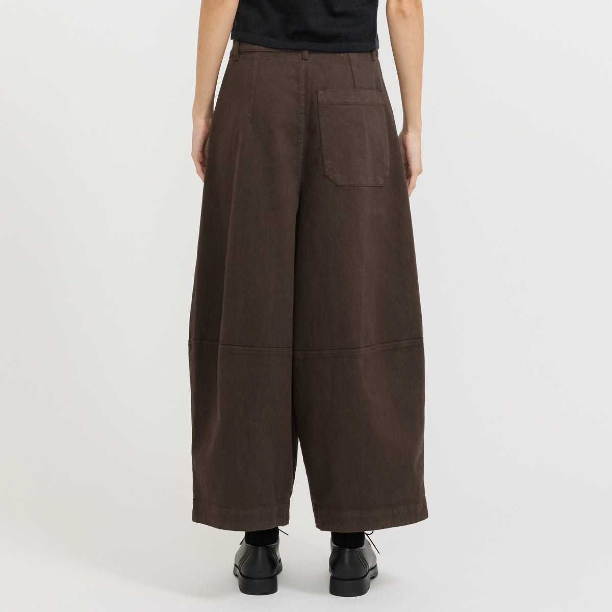 YMC Deadbeat Trouser in Brown - model retry 6