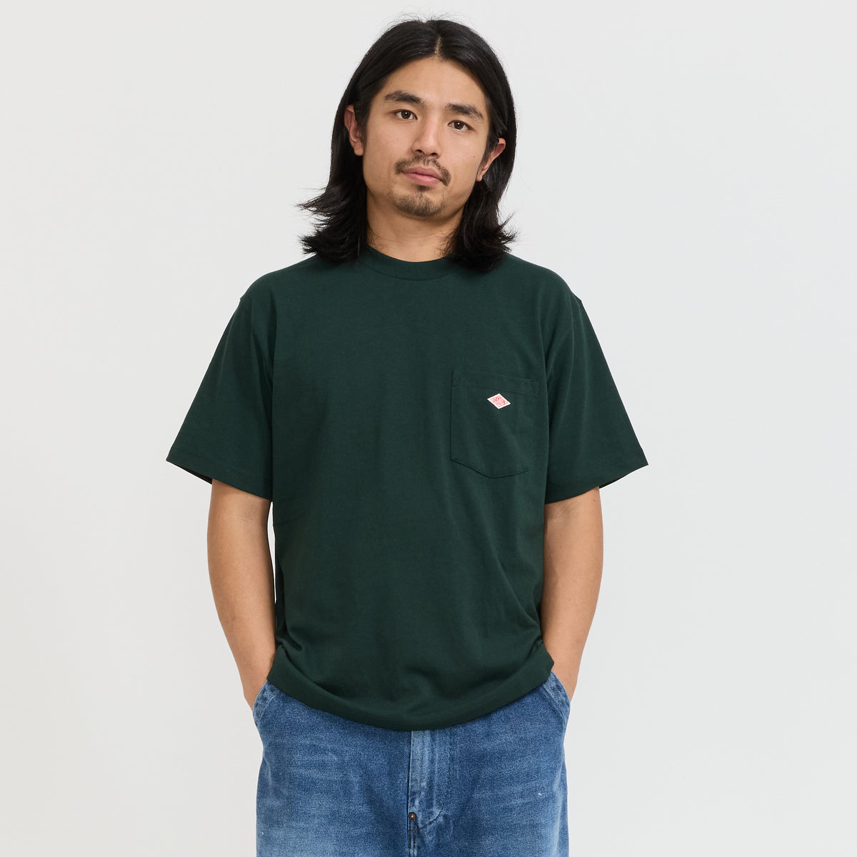 Danton | Pocket T-Shirt Dark Green | Maplestore