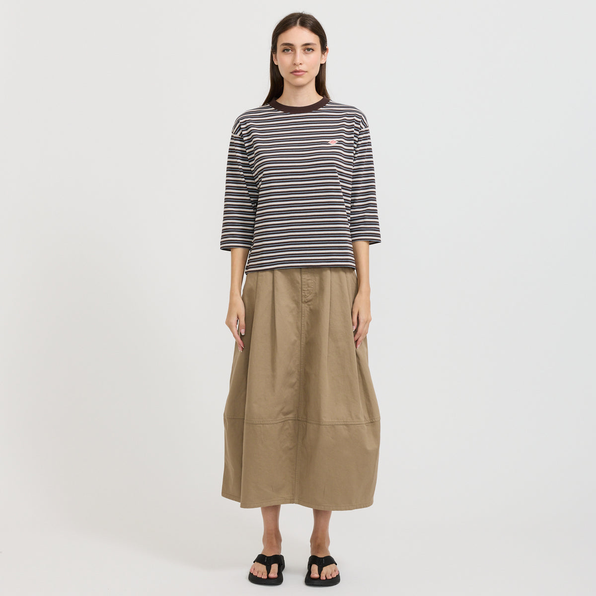 Danton | Cocoon Skirt Sateen Beige | Maplestore