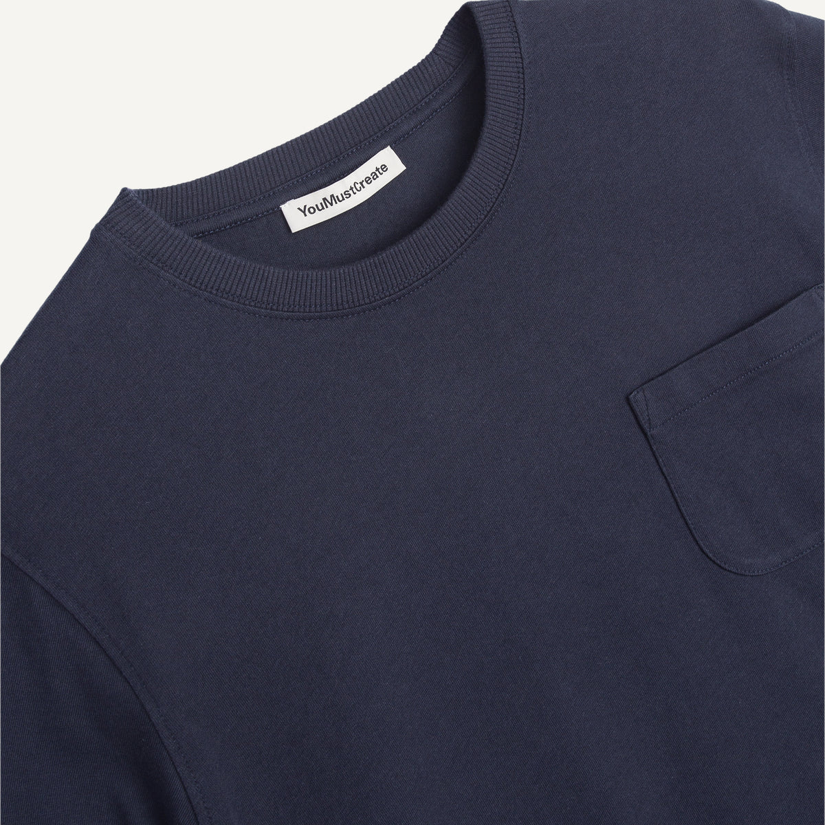 YMC Wild Ones T-Shirt in Navy - detail