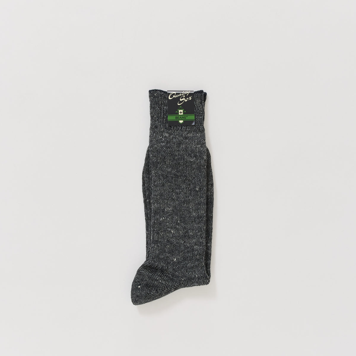 Beams Plus | New Linen Socks Charcoal | Maplestore