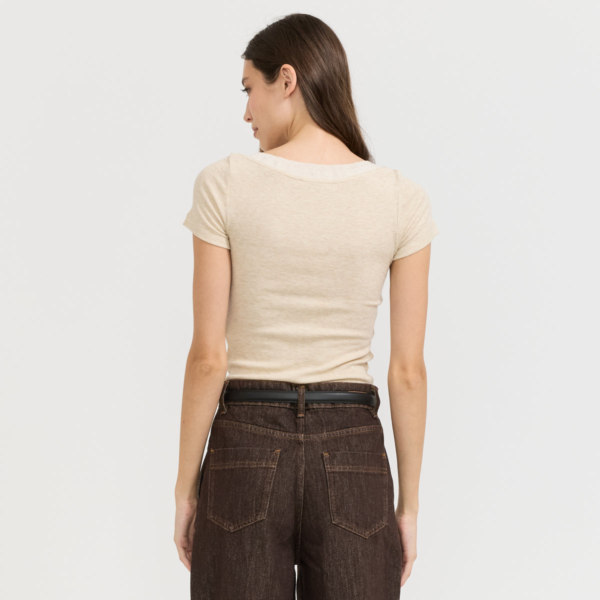 Sessun | Romuald T-Shirt Almond | Maplestore