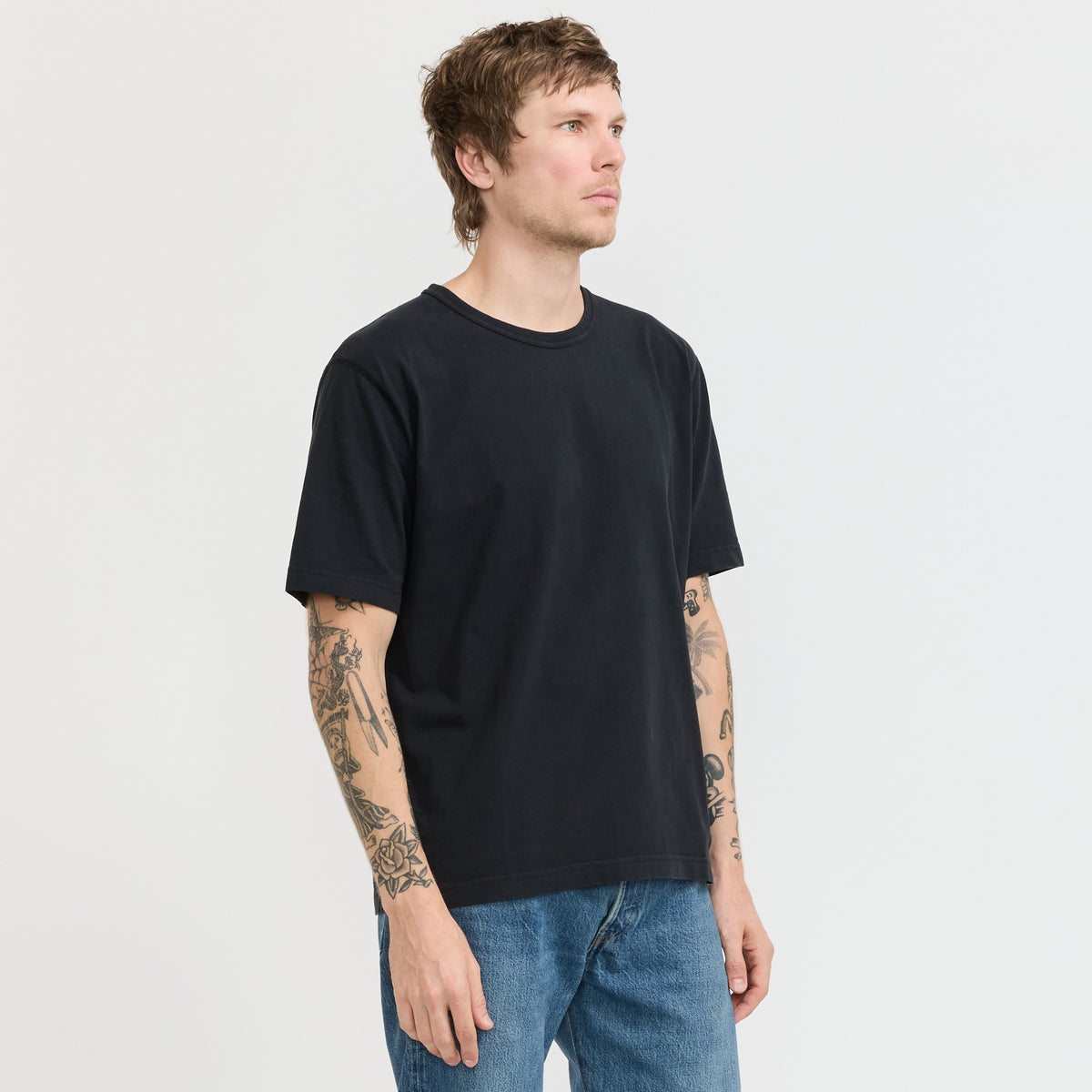 Norse Projects Elmelunde Soft Compact Cotton T-Shirt Black - image 3