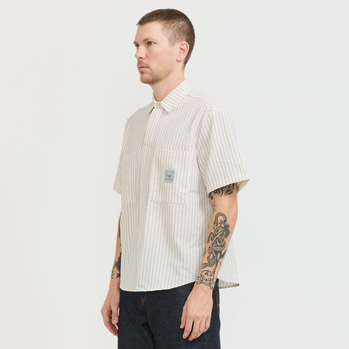 Butter Goods | Equipment S/S Shirt Ivory | Maplestore