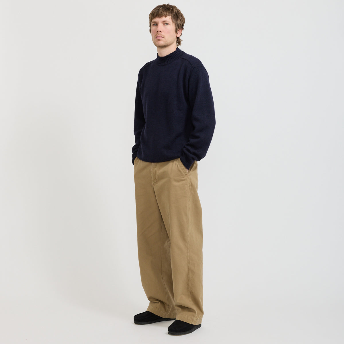 Norse Projects Sagvatnet Wool Roll Neck Sweater Dark Navy - image 6