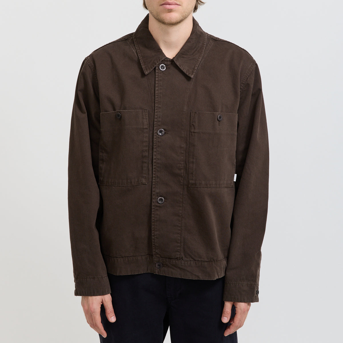 Norse Projects Arresskov Broken Twill Overshirt Delicioso Brown - image 5