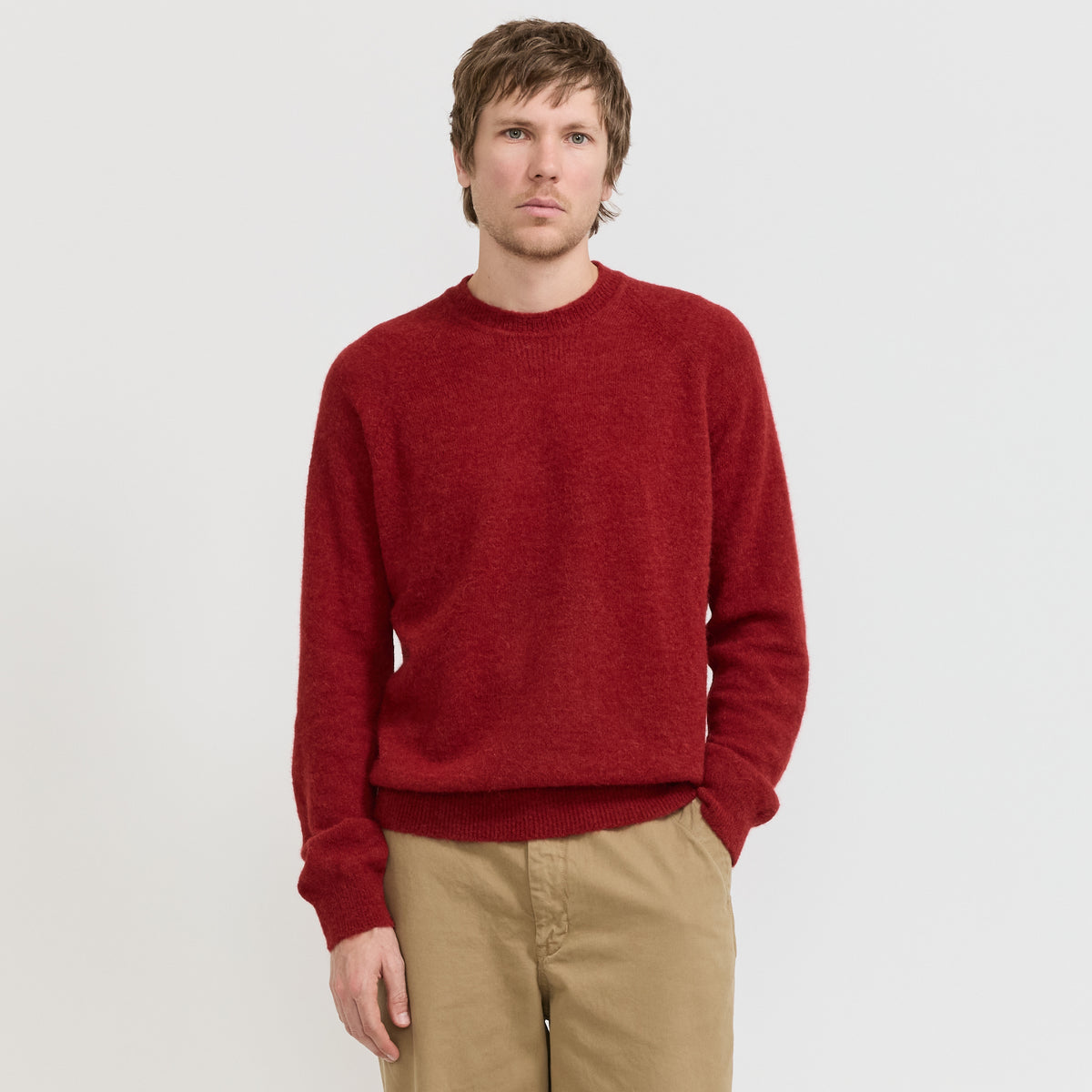 Norse Projects Nordrevik Baby Alpaca Sweater Cowhide - image 1