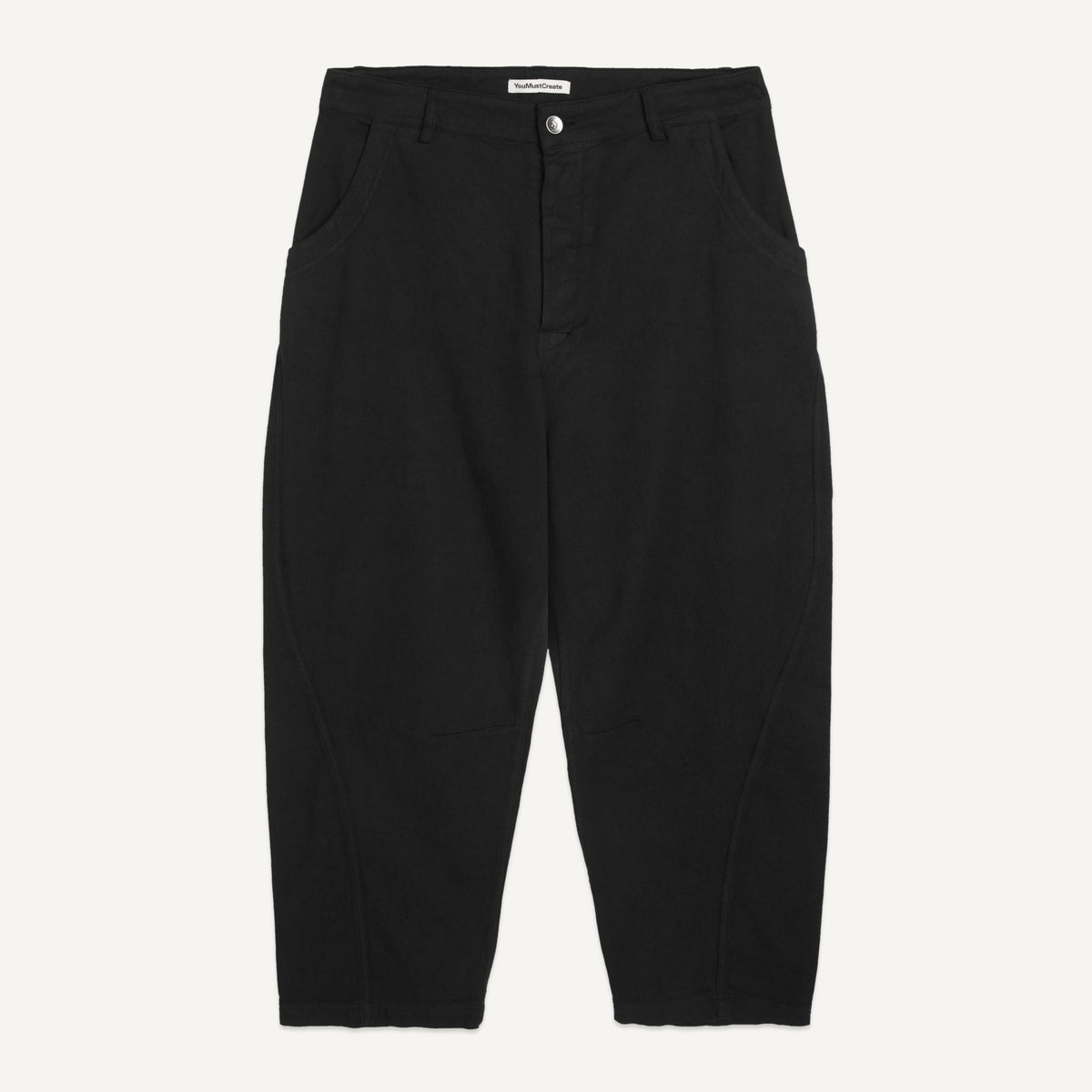 YMC Twisted Seam Trouser in Black - front