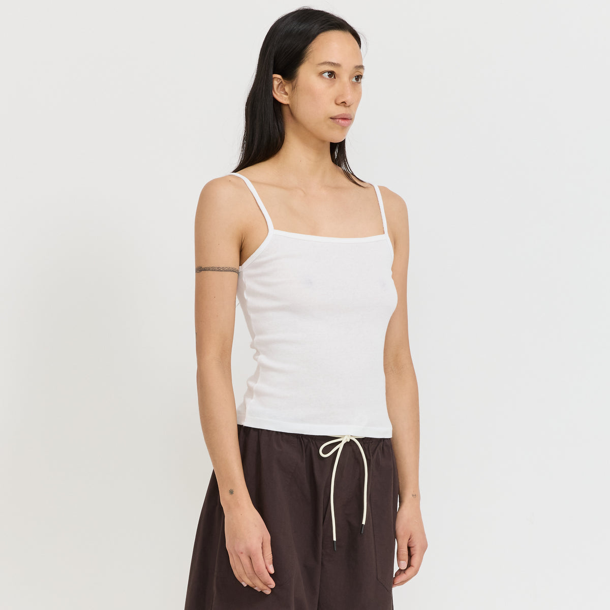 Rib Camisole White