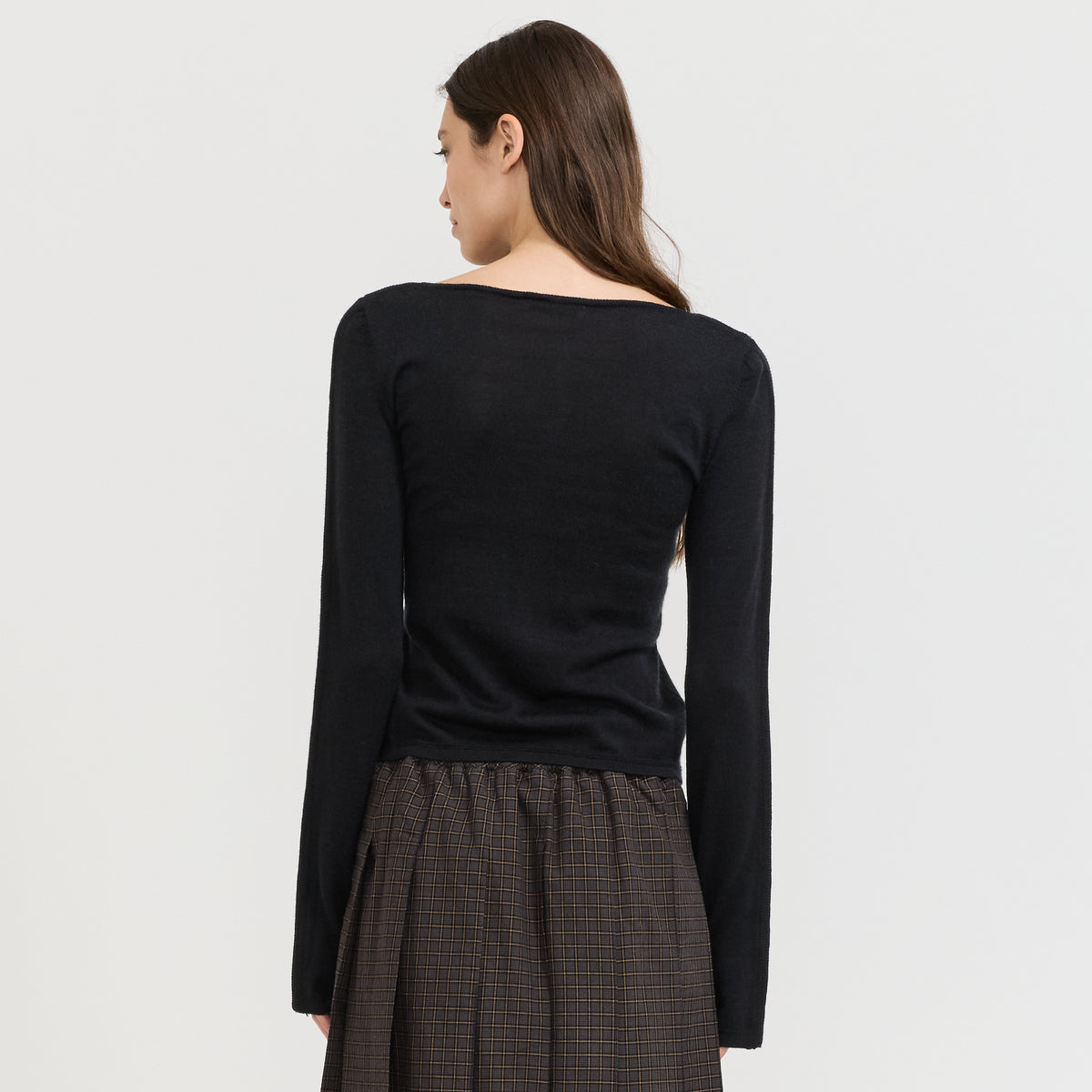 YMC Natalie Cardigan in Black - model retry3 7