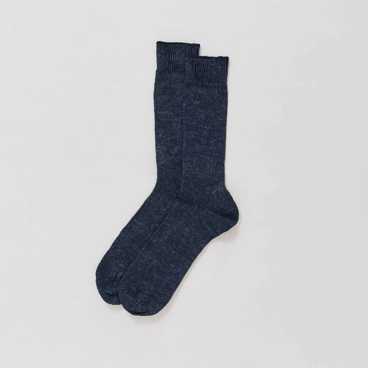 Beams Plus | New Linen Socks Indigo | Maplestore