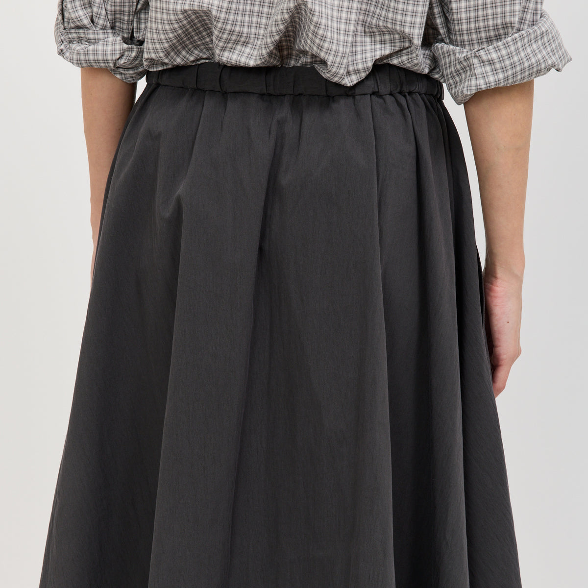 Danton | Easy Skirt Cotton/Nylon Twill Charcoal | Maplestore