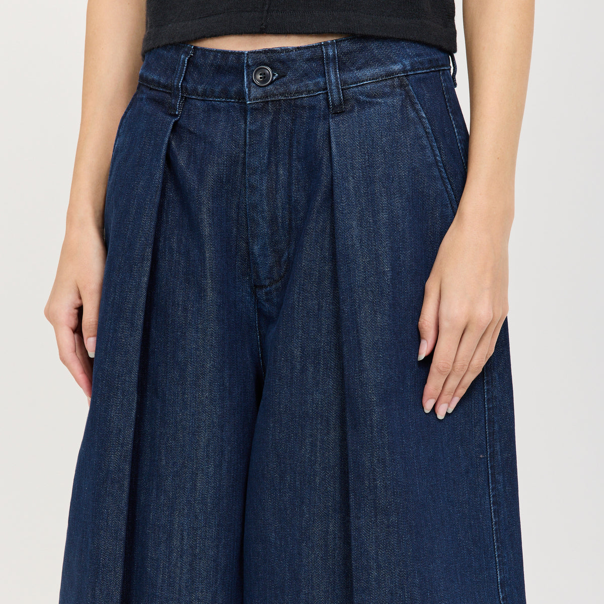 YMC Deadbeat Trouser in Indigo - model 8