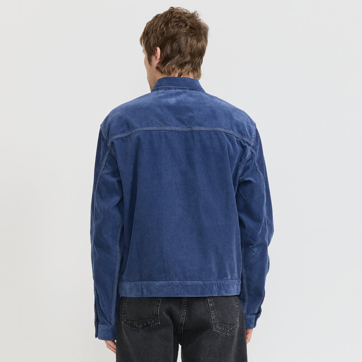 Foret Hazy Corduroy Jacket Medium Blue - image 4