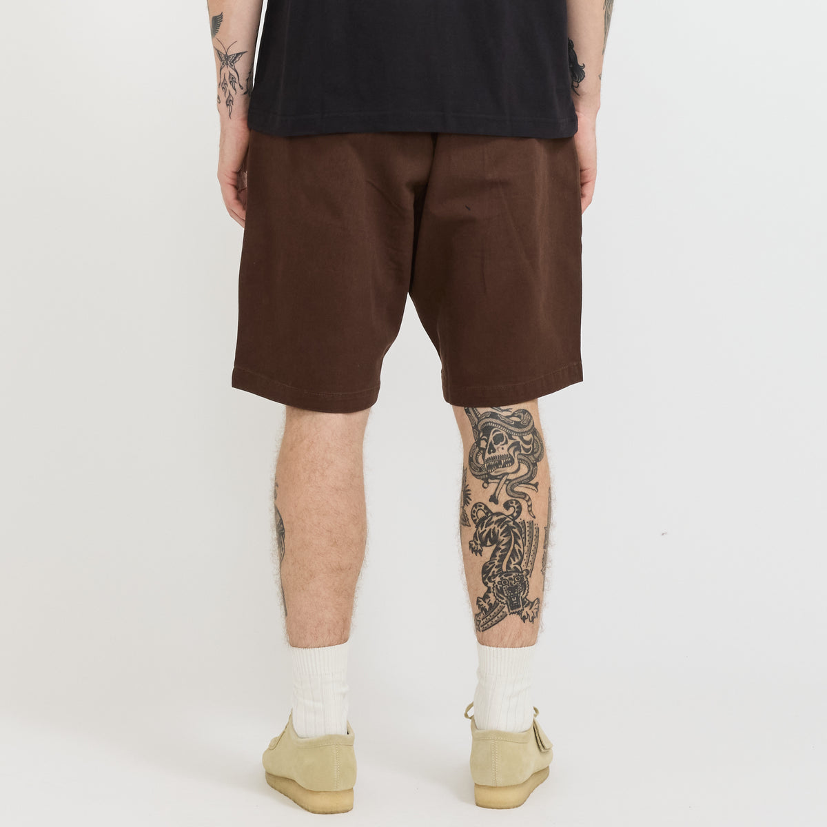 Service Works | Twill Part Timer Shorts Brown | Maplestore