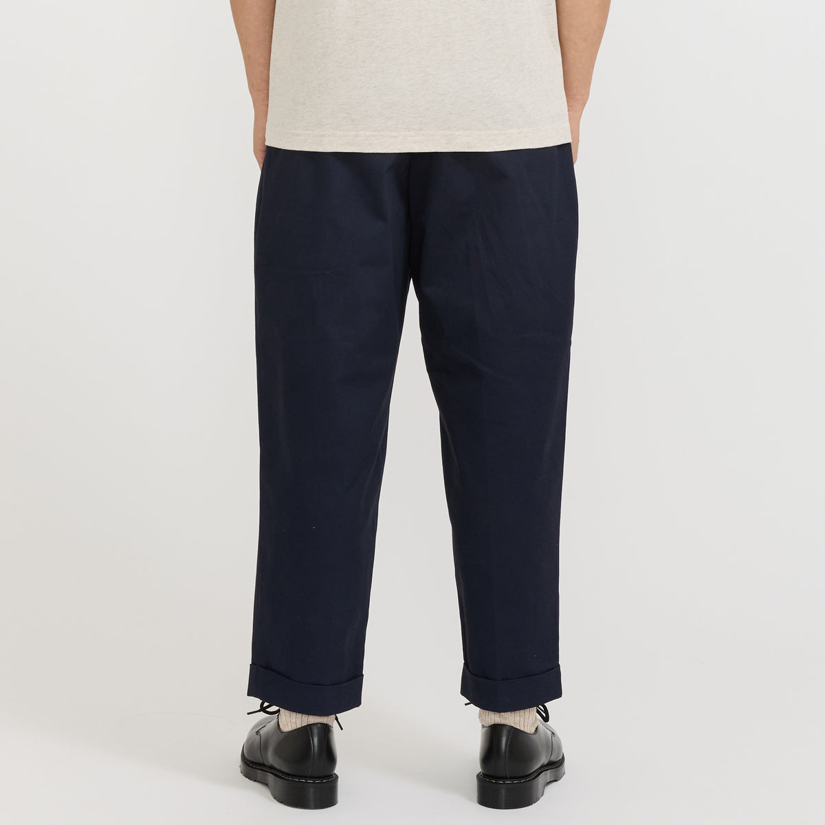 Beams Plus | 2 Pleats Twill Pant Navy | Maplestore