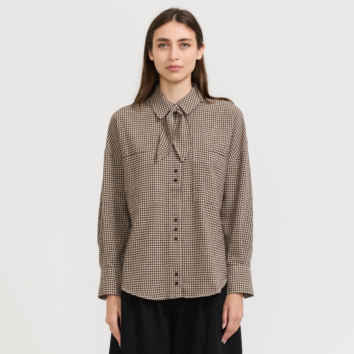 Sessun | Cecily Shirt Ebonysand | Maplestore