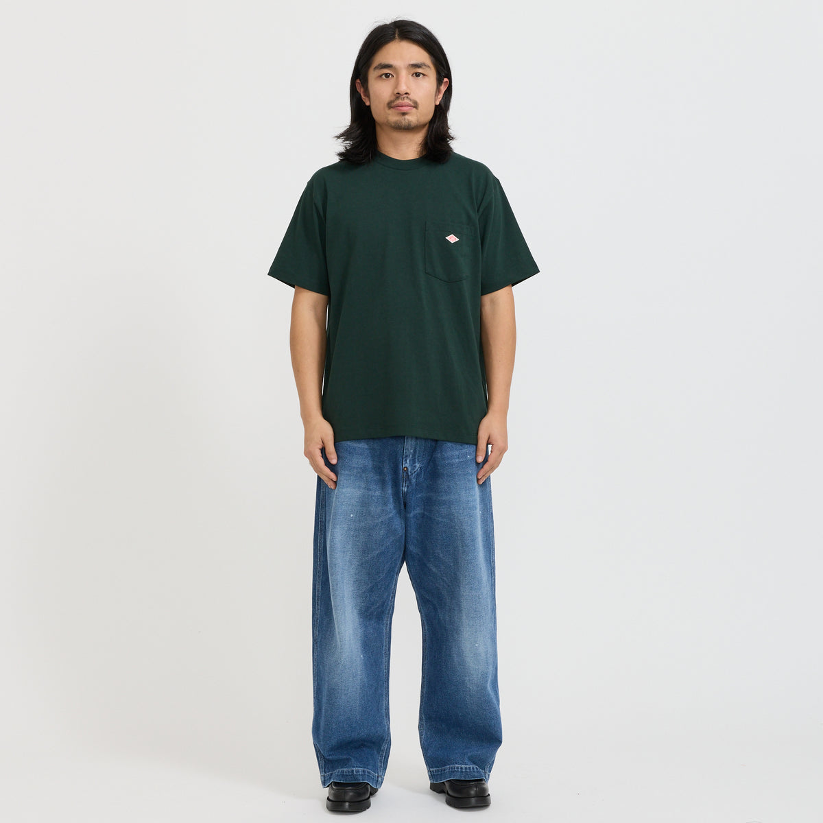 Danton | Pocket T-Shirt Dark Green | Maplestore