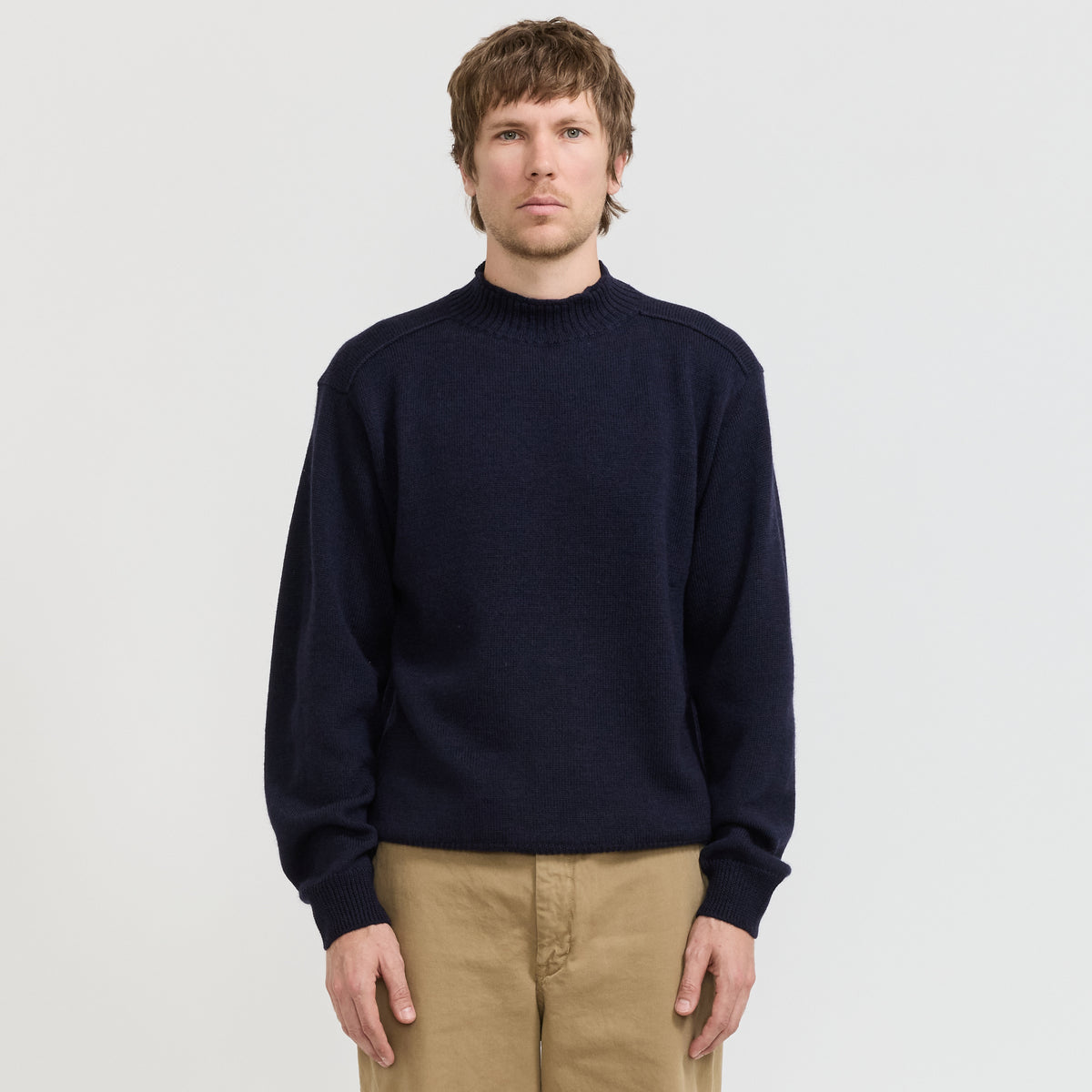 Norse Projects Sagvatnet Wool Roll Neck Sweater Dark Navy - image 1