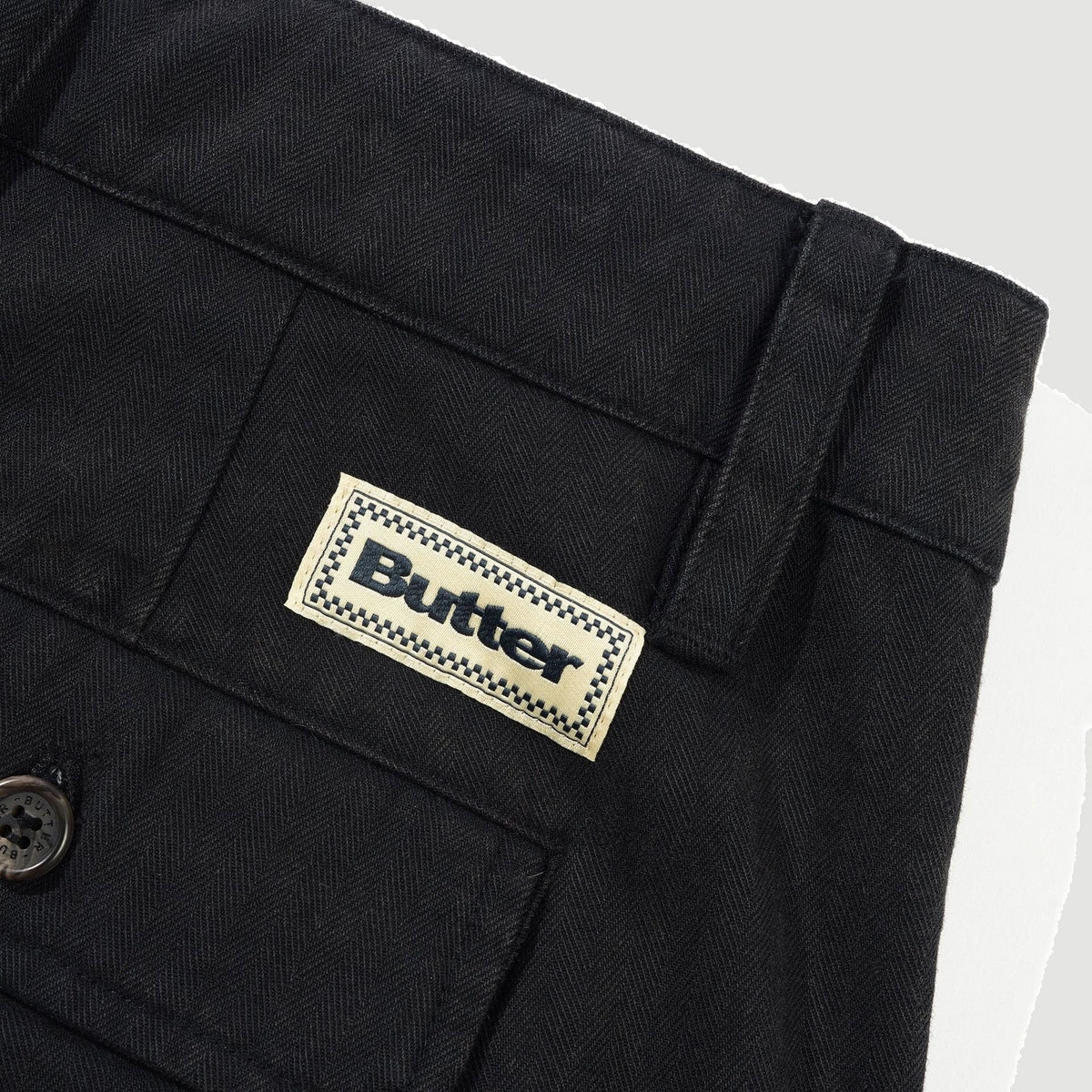 Pleated Shorts Washed Black