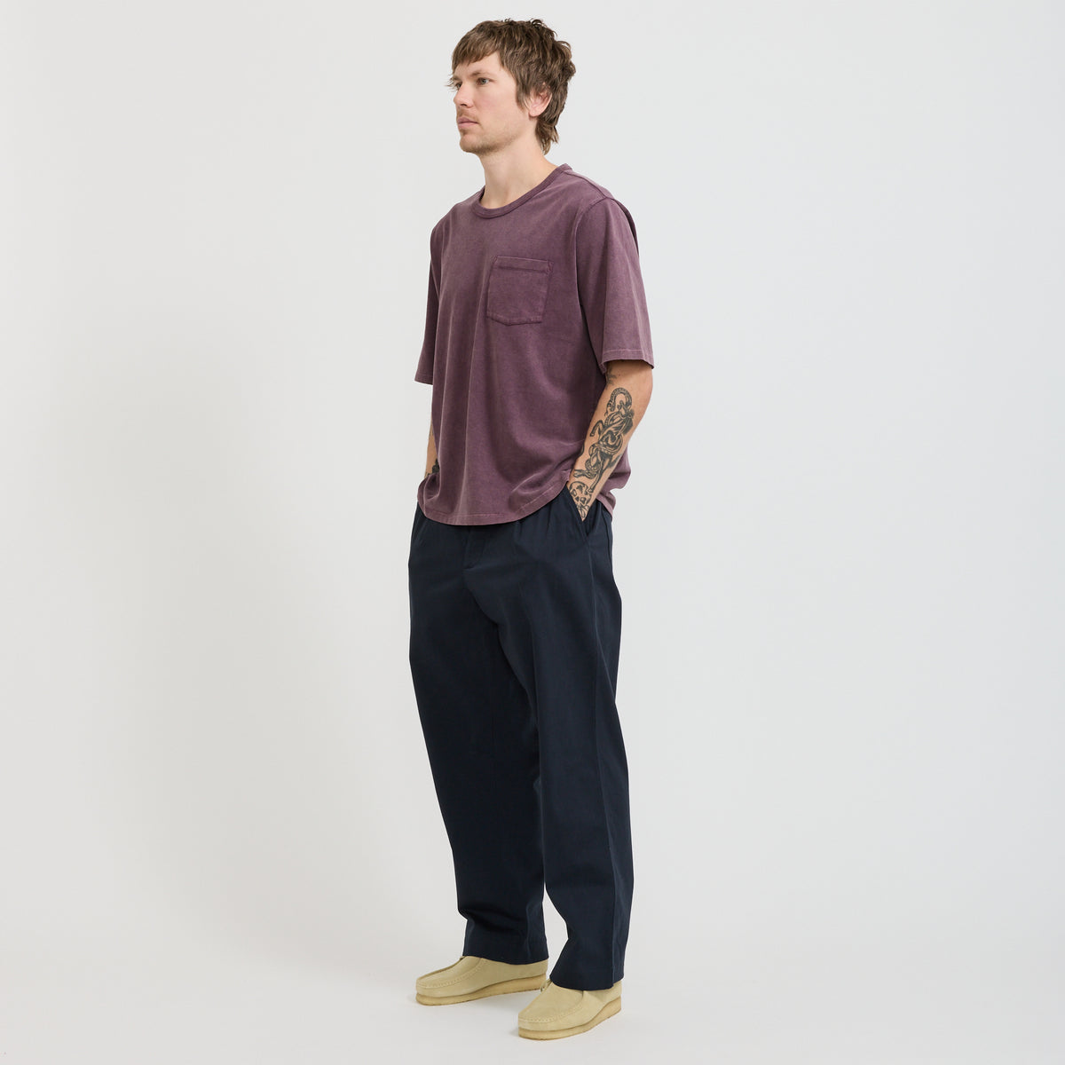 Corridor NYC Garment Dye Tee Wine - image 2
