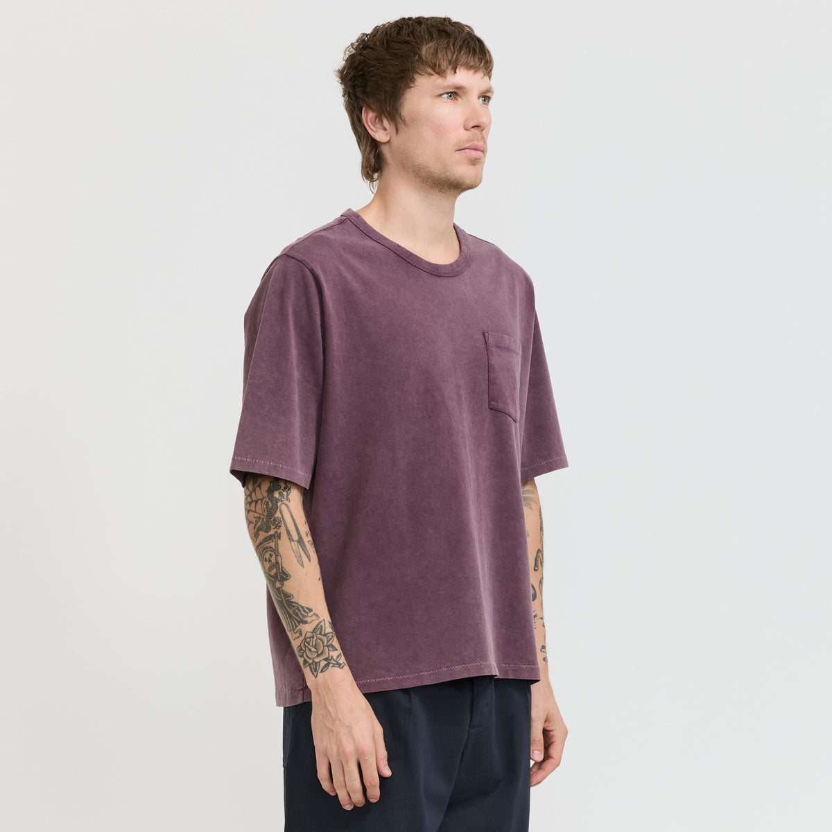 Corridor NYC Garment Dye Tee Wine - image 3
