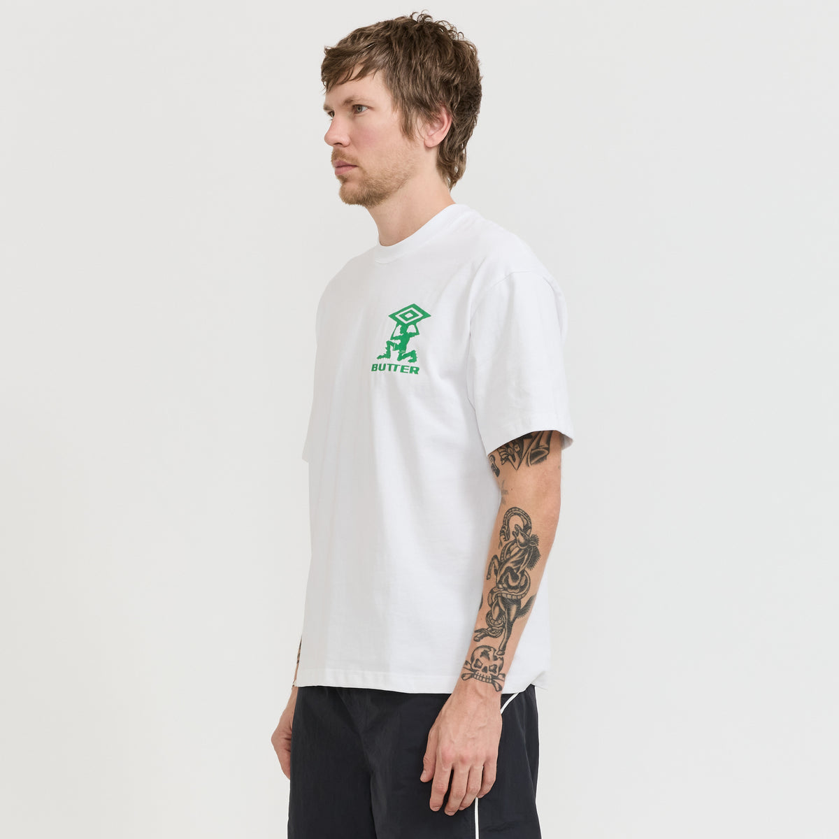 Butter Goods x Umbro Terrain Tee White